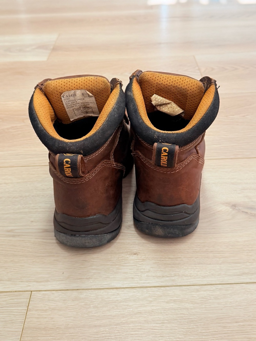 CAROLINA WOMEN'S RALEIGH MET GUARD ALUMINUM TOE WORK BOOT SIZE 8.5 - Picture 4 of 15